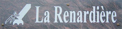 La Renardière - Plaque